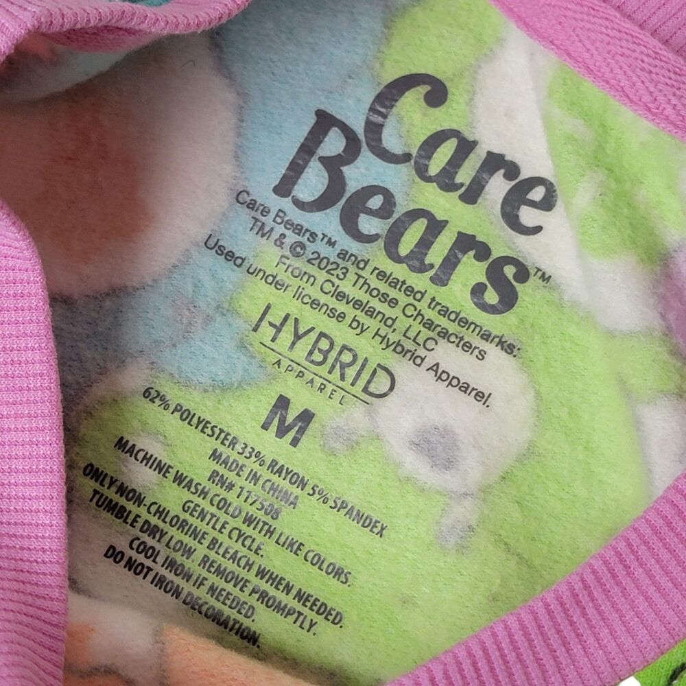 Care Bears Crewneck Sweatshirt Women's Size M Hybrid Apparel Pastel Graphic - Picture 5 of 8